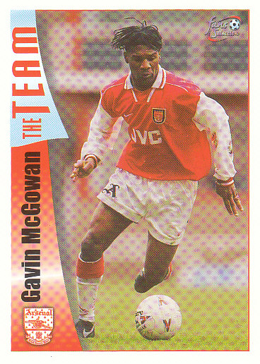 Gavin McGowan Arsenal 1997/98 Futera Fans' Selection #34